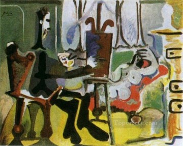 El artista y su modelo I 1963 Pablo Picasso Pinturas al óleo